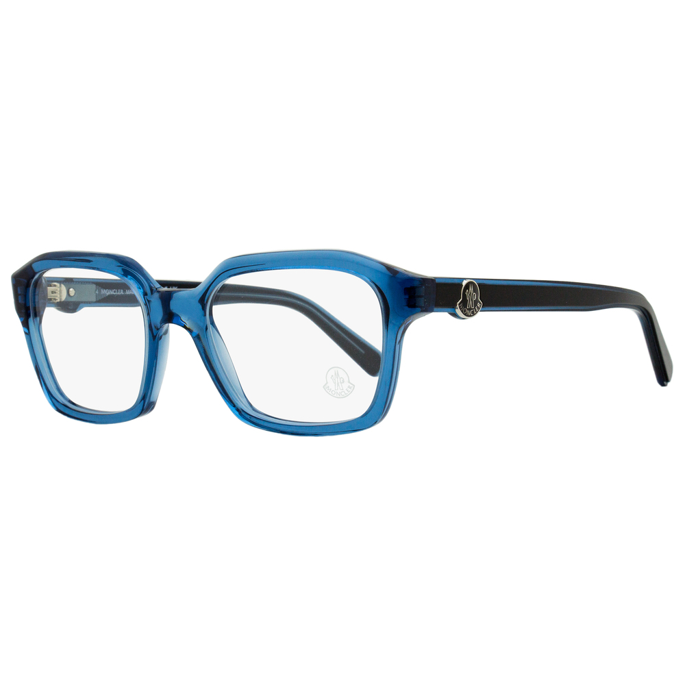 Moncler Rectangular Eyeglasses ML5181 090 Blue/Black 52mm
